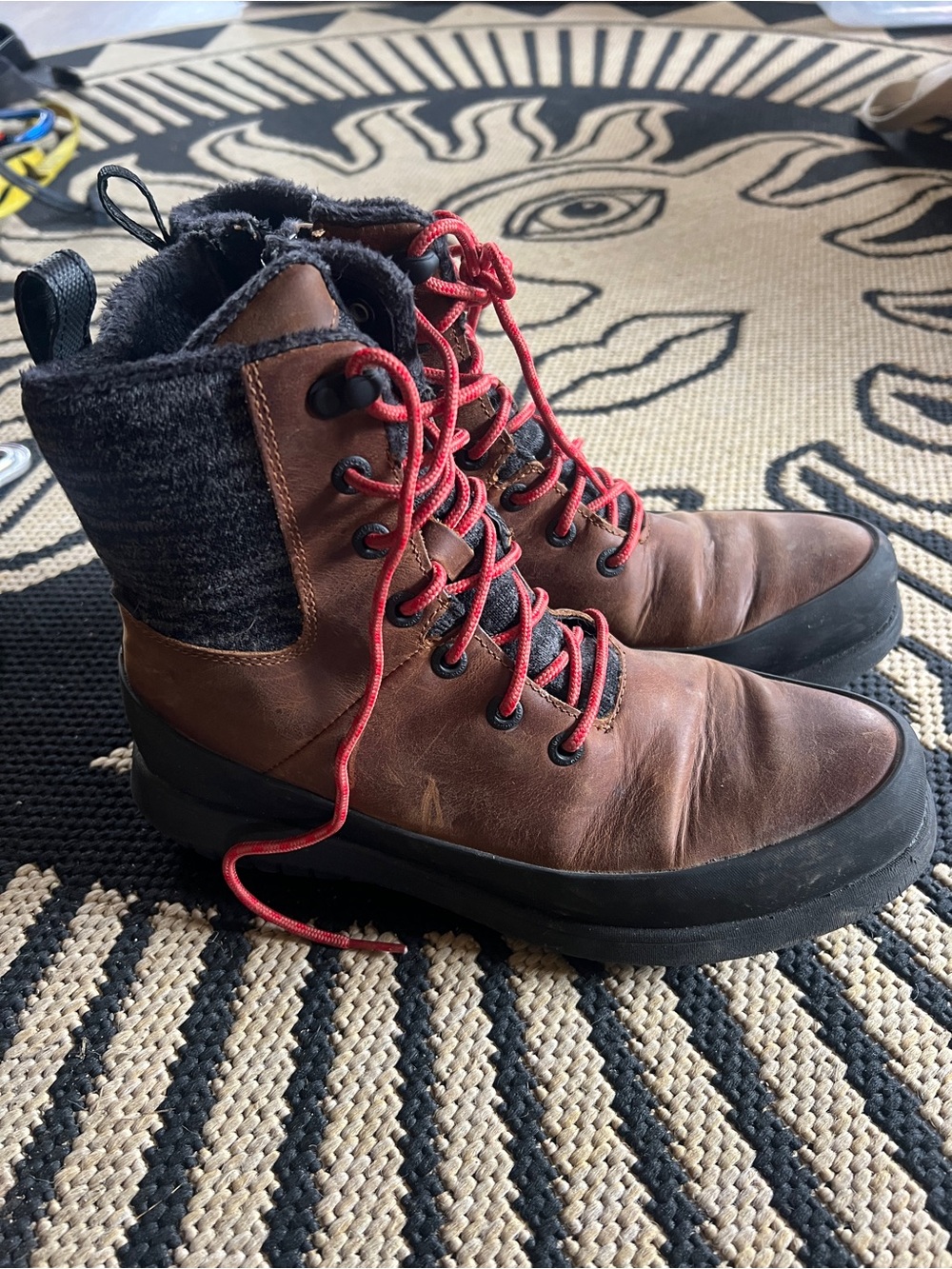 Bogs brown leather Lace-Up Winter Boots